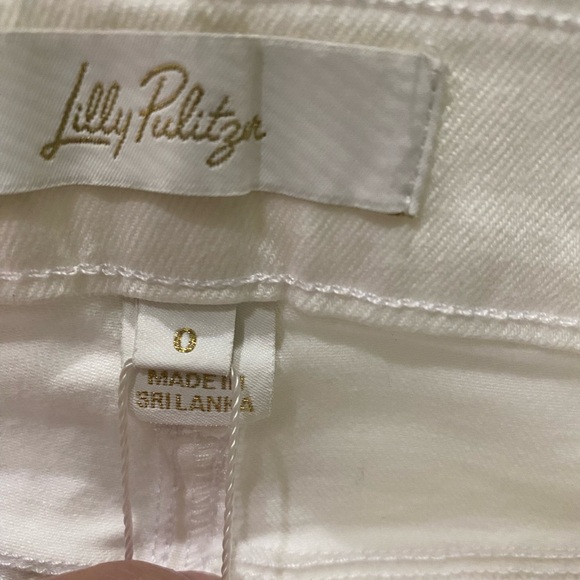 NWT Lily Pulitzer South Ocean High Rise Skinny Jeans In Resort White SZ 0/26 - Picture 11 of 14